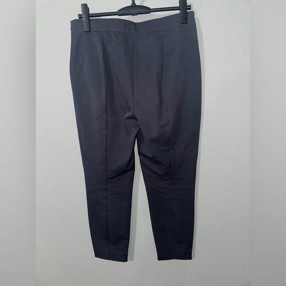 Everlane Side Zip Stretch Cotton Pants size 10 grey/blue - Picture 4 of 10